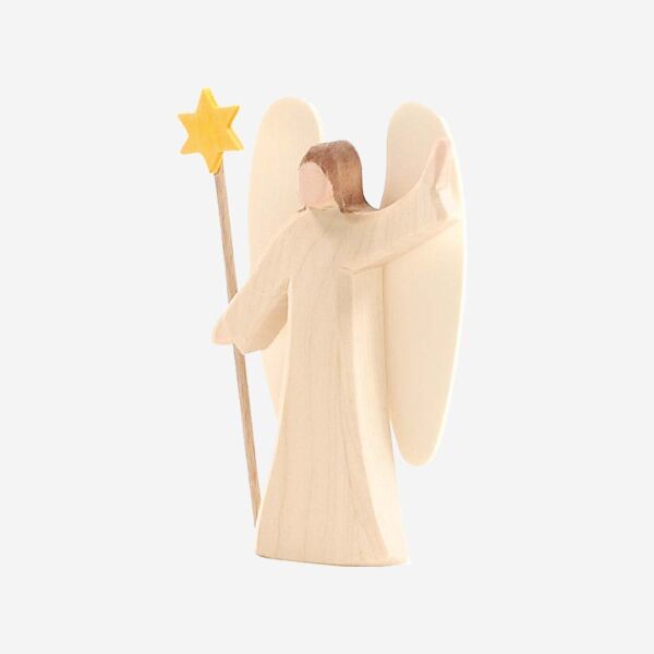 Holzfigur Engel mit Stern mini von Ostheimer