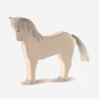 Holzfigur Pferd von Ostheimer in weiß