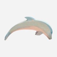 Holzfigur Delfin Kopf tief von Ostheimer