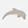 Holzfigur Delfin Kopf tief von Ostheimer