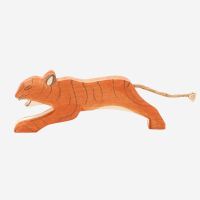 Holzfigur Tiger springend von Ostheimer