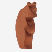 Holzfigur Großer Bär stehend Kopf tief von...