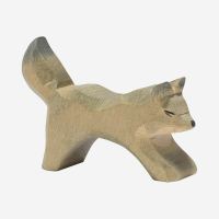 Holzfigur Wolf klein laufend von Ostheimer