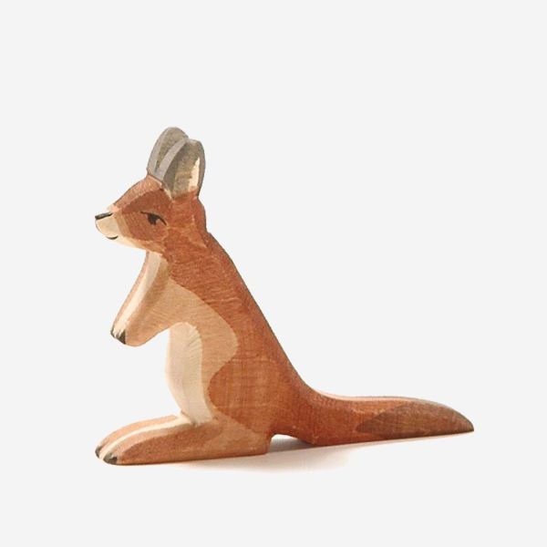 Holzfigur Känguru klein von Ostheimer