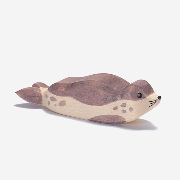 Holzfigur Seehund liegend von Ostheimer
