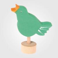 Figurenstecker Vogel singend