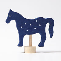 Figurenstecker Pferd, blau