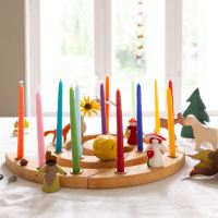 Geburtstags- und Adventspirale aus Holz von Grimms in natur 2