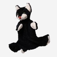 Handpuppe Katze aus Bio-Baumwolle und Mohair von Kallisto