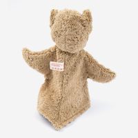 Handpuppe Eule aus Bio-Baumwolle von Kallisto in beige 4