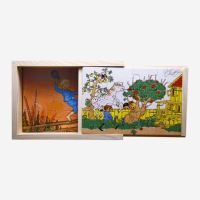 Astrid Lindgren Puzzle aus Holz von Hjelms in Schiebekiste 2