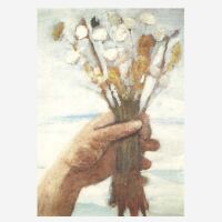 Postkarte „Hand mit Blumenstrauß“ von...