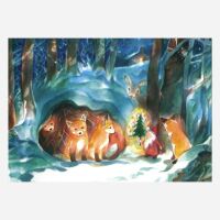Postkarte „Weihnachten im Wald“ von...