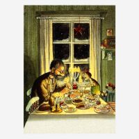 Postkarte „Petterssons Abendessen“ von Sven...