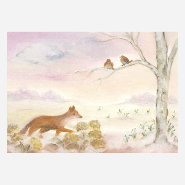 Postkarte „Der Fuchs von Baukje Exler