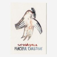 Postkarte „Peaceful Christmas“ von Gretas...