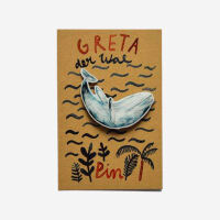 Pin Greta der Wal von Gretas Schwester