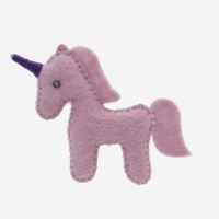 Kleine Filz Freunde Einhorn rosa-lila