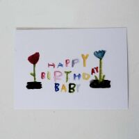Postkarte „Happy Birthday Baby“