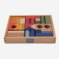 Holzbausteine Set (30 Teile) von Wooden Story in Rainbow