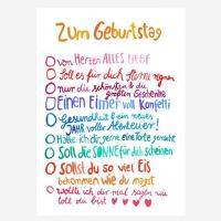 Postkarte „Zum Geburtstag“ von Frau Ottilie