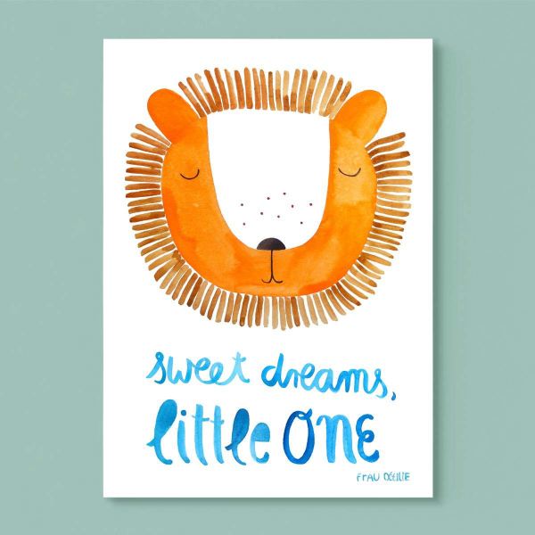 Poster „Sweet Dreams“ DIN A4 von Frau Ottilie