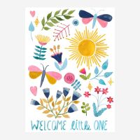 Postkarte „Welcome little one“ von Frau Ottilie