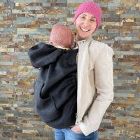 Tragecover BabyDos Nido von Didymos aus Schurwoll-Walk in anthrazit 5