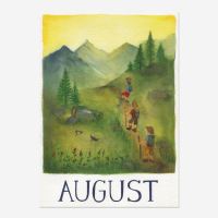 Postkarten Monatskarten-Set (12 Postkarten A6) von Ode Desjardins Aug