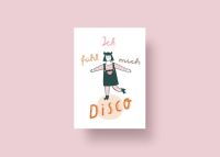 Postkarte „Ich fühl mich Disco“ von...