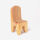 Puppenstuben Stuhl von Debresk aus Holz natur