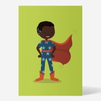 Postkarte „Superheld/in“ hellgrün von...