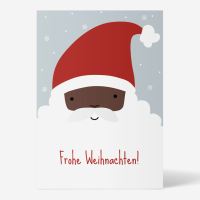 Postkarte „Weihnachtsmann“ von ellou in DIN A6