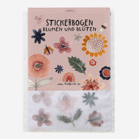 Stickerbogen Blumen von Halfbird