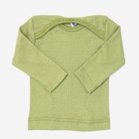 Schlupfhemdchen Uni Wolle/Seide grün 50/56