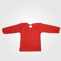Baby Schlupfhemd von Hocosa aus Wolle/Seide in rot
