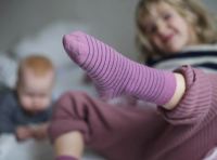 Kinder Socken Ringel von Grödo aus Wolle/Baumwolle