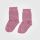 Kinder Socken Ringel von Grödo aus Wolle/Baumwolle in berrycream/lila