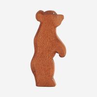 Holzfigur Bär klein stehend von Ostheimer