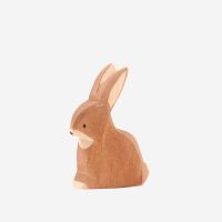 Holzfigur Hase sitzend von Ostheimer