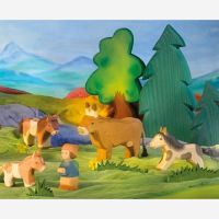 Holzfigur Shetland Ponys von Ostheimer 7