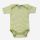 Baby Body kurzarm von Cosilana aus Wolle/Seide grün Ringel