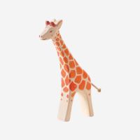 Holzfigur Giraffe groß laufend von Ostheimer