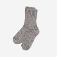 Kinder Wollsocken von Hirsch in grau meliert