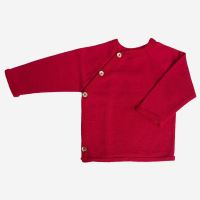 Baby Schlüttli Strickjacke von Reiff aus Wolle/Seide in rot