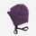 pickapooh radler wolle seide binden helm mütze lila violett melange