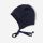 pickapooh radler wolle seide binden helm mütze marine blau dunkel melange