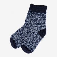 Kinder Socke Norweger Feinstrick von Hirsch marine