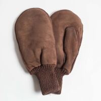 Handschuh mit Strickbund von Naturfell Paradies aus Lammfell