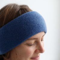 Stirnband von Ganterie aus Wolle/Baumwolle in soft denim 2